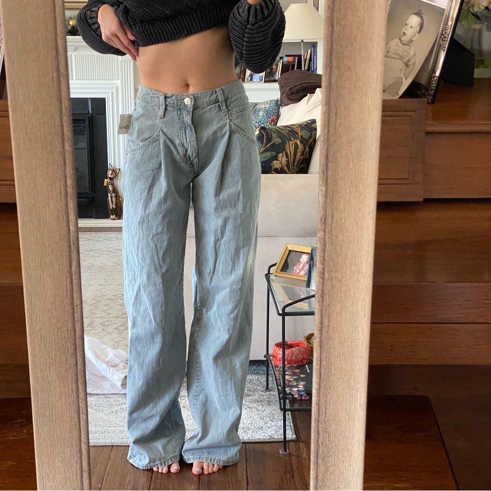 free people blue low rise jeans 24 - Picture 1 of 5